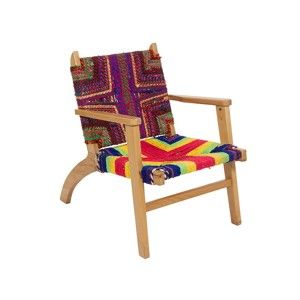 Fotel z konstrukcją z drewna mangowego Santiago Pons Tiou