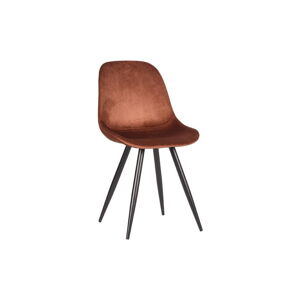 Ceglaste aksamitne krzesła zestaw 2 szt. Capri  – LABEL51