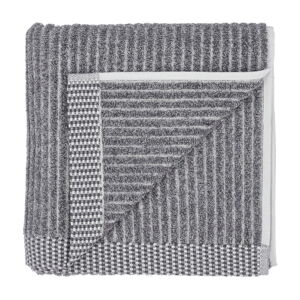 Szary ręcznik z bawełny organicznej 50x100 cm Melange − Södahl