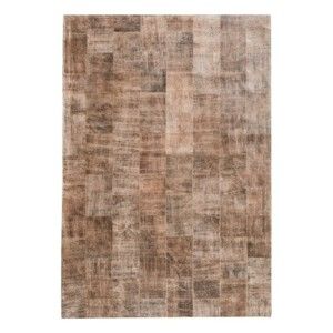 Jasnobrązowy dywan z prawdziwej skóry Fuhrhome Ankara, 170x240 cm