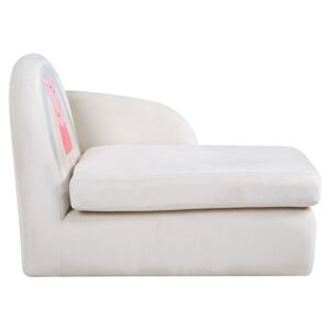 Biała aksamitna sofa dla dzieci 75 cm Peppa Pig – Roba