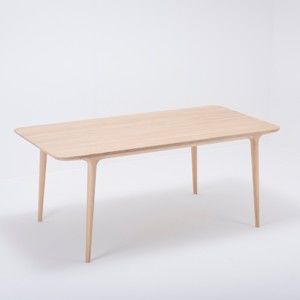 Stół z litego drewna dębowego Gazzda Fawn, 180x90 cm