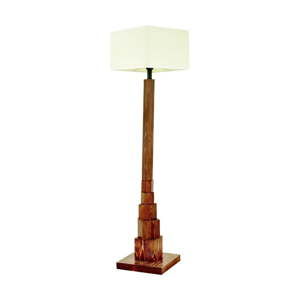 Lampa stojąca z drewna grabu Eyfel