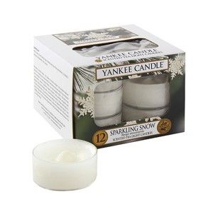 Zestaw 12 świeczek zapachowych Yankee Candle Migotliwy Śnieg, 4 h
