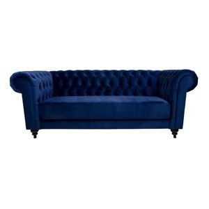 Niebieska sofa 3-osobowa House Nordic Chester
