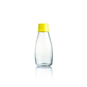 Żółta butelka ReTap ze szkła z dożywotnią gwarancją, 300 ml