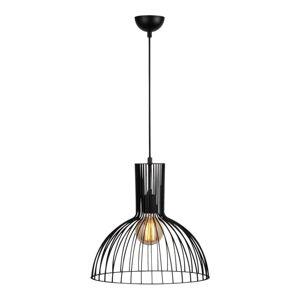 Czarna lampa wisząca z metalowym kloszem ø 38 cm Fellini – Opviq lights