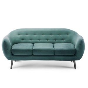 Turkusowa sofa 3-osobowa Scandi by Stella Cadente Maison Constellation