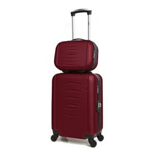 Komplet 2 bordowych walizek podróżnych na kółkach Infinitif Oviedo