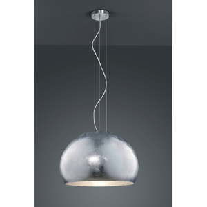 Lampa wisząca w srebrnym kolorze Trio Ontario, wys. 1,5 m