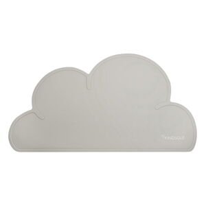 Szara silikonowa mata stołowa Kindsgut Cloud, 49x27 cm