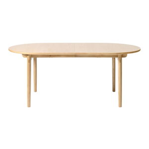 Rozkładany stół w dekorze dębu 100x190 cm Carno – Unique Furniture