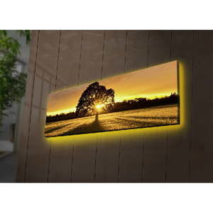 Podświetlany obraz Ledda Tree, 90x30 cm