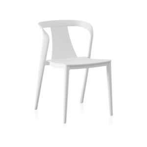 Białe plastikowe krzesła zestaw 4 szt. Kona – Geese
