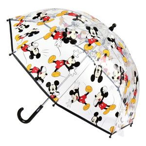 Przezroczysty dziecięcy parasol Ambiance Mickey, ⌀ 71 cm