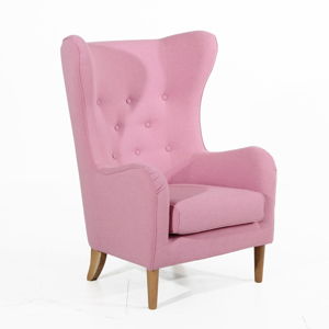 Różowy fotel Max Winzer Miriam