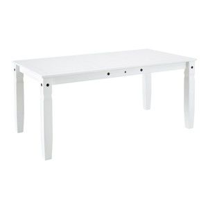 Biały stół z litego drewna sosnowego Støraa Alfredo, 92x178 cm