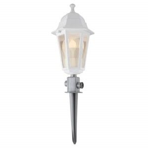 Biała lampa ogrodowa LED Lantern