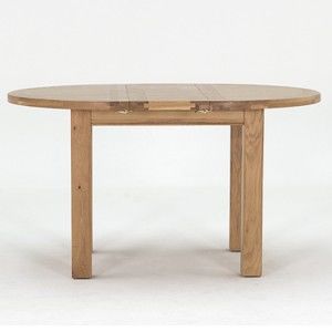 Okrągły stół rozkładany z drewna dębowego VIDA Living Breeze, średnica 1,4 m