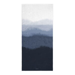 Biały/niebieski ręcznik kąpielowy 70x150 cm Nightfall – Blanc