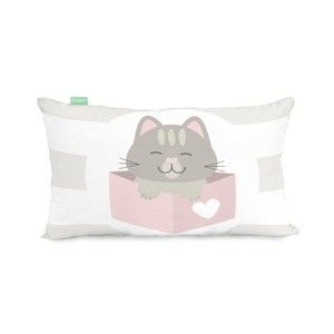 Poszewka na poduszkę z czystej bawełny Happynois Kitty, 50x30 cm