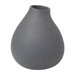 Ciemnoszary porcelanowy wazon (wysokość 17 cm) Nona – Blomus