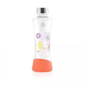 Pomarańczowa butelka ze szkła borokrzemowego Equa Flowerhead Poppy, 550 ml