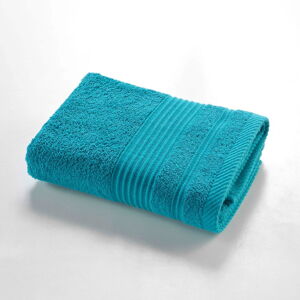 Niebieski bawełniany ręcznik frotte 50x90 cm Tendresse – douceur d'intérieur