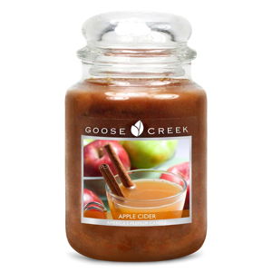 Świeczka zapachowa w szklanym pojemniku Goose Creek Cydr jabłkowy, 150 godz. palenia