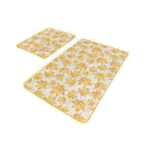 Żółte dywaniki łazienkowe zestaw 2 szt. 60x100 cm – Mila Home