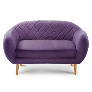 Sofa 2-osobowa Diva Criss Cross Dark Purple