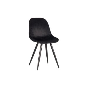 Czarne aksamitne krzesła zestaw 2 szt. Capri  – LABEL51