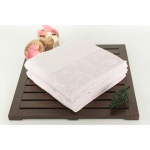 Zestaw 2 fioletowych ręczników Sal, 50x90 cm
