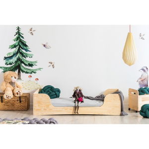 Dziecięce łóżko z drewna sosnowego Adeko Pepe Frida, 80x190 cm
