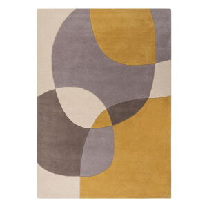 Wełniany dywan w kolorze ochry/beżowy 200x290 cm Glow – Flair Rugs