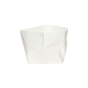Biała osłonka na doniczkę z papieru zmywalnego Furniteam Plant, wys. 27 cm
