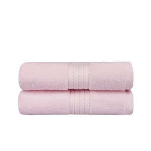Zestaw 2 różowych ręczników łazienkowych Mira, 90x50 cm