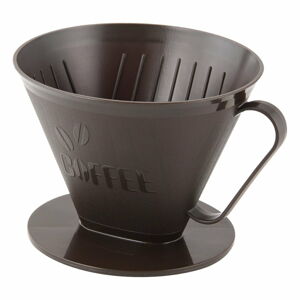 Brązowy uchwyt na filtr do kawy filtr nr 4 Fackelmann Coffee & Tea