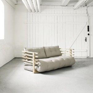 Rozkładana sofa 2-osobowa Karup Funk Natural/Natural