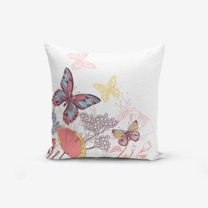 Poszewka na poduszkę z domieszką bawełny Minimalist Cushion Covers Special Design Colorful Butterfly, 45x45 cm