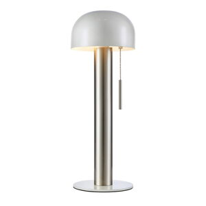 Biała/srebrna lampa stołowa (wysokość 46 cm) Costa – Markslöjd