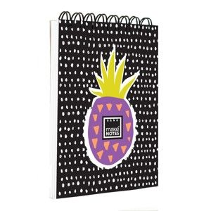 Czarny notatnik Makenotes Sweet Pineapple, A7