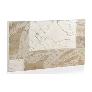 Biały drewniany zagłówek łóżka Geese Naturall, 110x60 cm