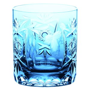 Turkusowa szklanka na whisky ze szkła kryształowego Nachtmann Traube Whisky Tumbler Aquamarine, 250 ml