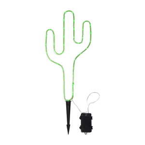 Zielona lampa ogrodowa LED w kształcie kaktusa Best Season Tuby