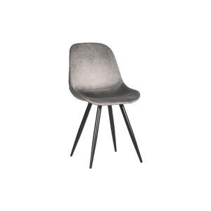 Szare aksamitne krzesła zestaw 2 szt. Capri  – LABEL51