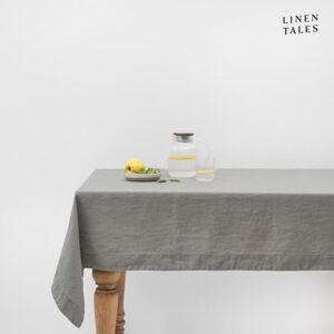 Lniany obrus 140x140 cm Khaki – Linen Tales