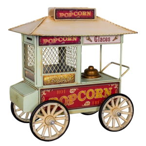 Metalowa mała dekoracja Popcorn Cart – Antic Line