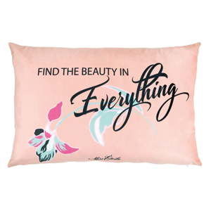 Różowa poduszka Miss Étoile Beauty, 60x40 cm