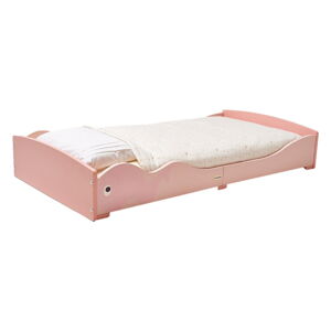 Łóżko dziecięce różowe 75x145 cm Whale - Rocket Baby